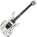 Schecter Synyster Standard White/Black Stripes