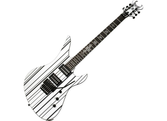 Schecter Synyster Standard White/Black Stripes