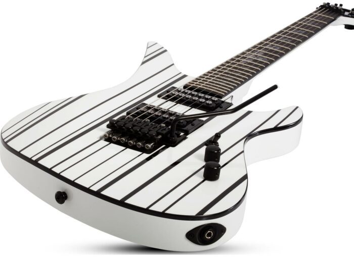 Schecter Synyster Standard White/Black Stripes