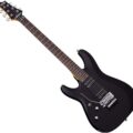 Schecter C-6 Deluxe Satin Black LEFT