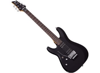 Schecter C-6 Deluxe Satin Black LEFT