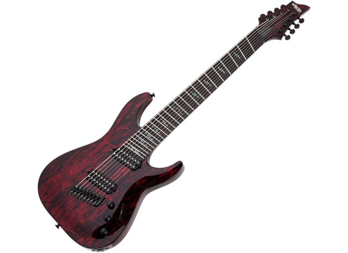 Schecter C-8 MS SILVER MOUNTAIN BLOOD MOON BM