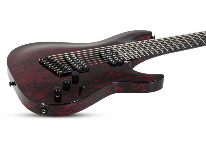 Schecter C-8 MS SILVER MOUNTAIN BLOOD MOON BM
