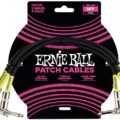 Ernie-Ball EB-6075 PATCH CABLE 1' BLK 3PC