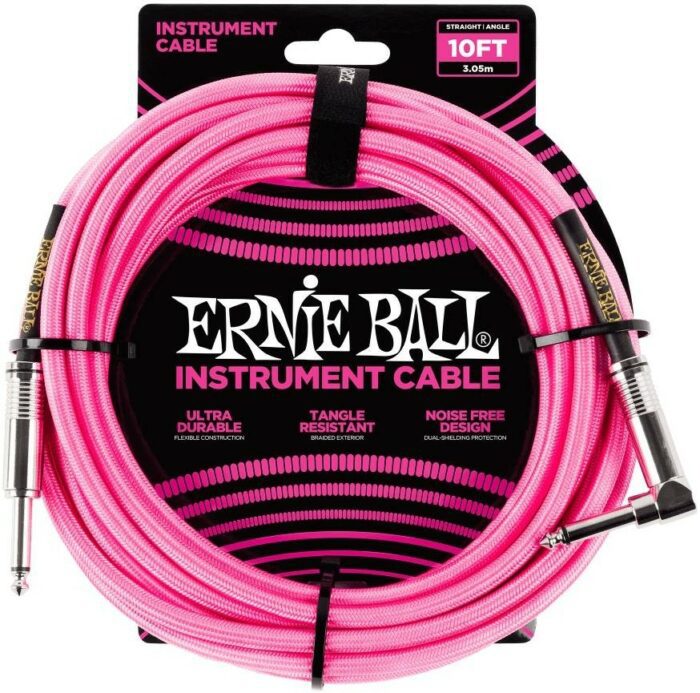 Ernie-Ball EB-6078 INST CABLE N.PINK 3M