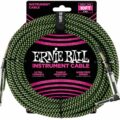 Ernie-Ball EB-6077 INST CABLE BLK/GRN 3M