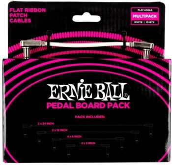 Ernie-Ball EB-6387 PATCH FLA.WH MULTI10PC