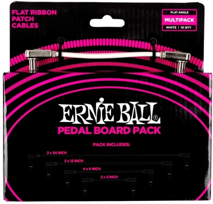 Ernie-Ball EB-6387 PATCH FLA.WH MULTI10PC