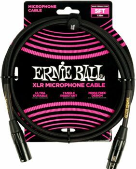 Ernie-Ball 6390 Braided Microphone Cable, 1,5 Meter