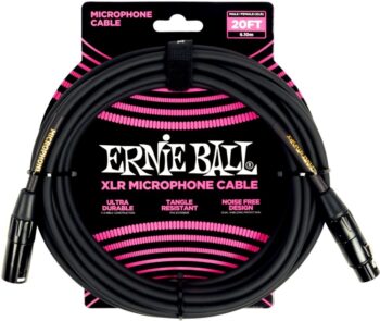 Ernie-Ball 6388 Microphone Cable 6M, Black