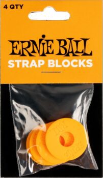Ernie-Ball Eb-5621 Strap Blocks Orange 4Pk