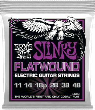 Ernie-Ball Eb-2590 Flatwound Power Slinky Electric Guitar