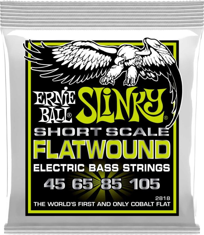 Ernie-Ball Eb-P02818 Flatwound Slinky Short Scale Bass Regular