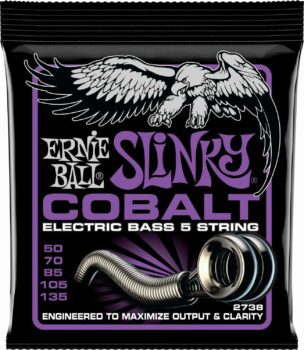 Ernie-Ball Ernie Ball 2738 5-String Cobalt Power Slinky Bass