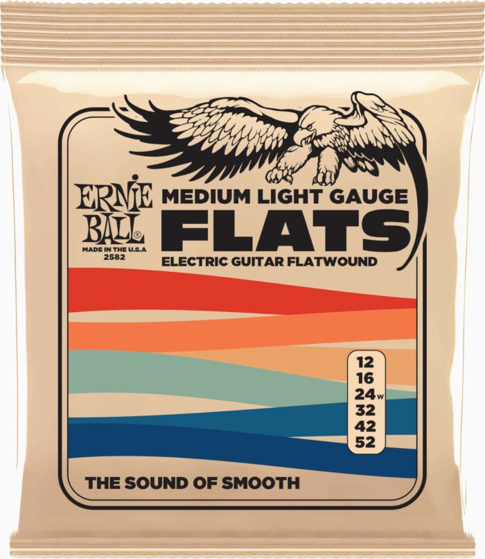 Ernie-Ball Eb-2582 Flatwound Medium Light