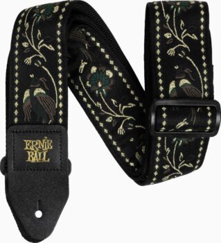Ernie-Ball Eb-5372 Black Pleasant Pheasant Strap