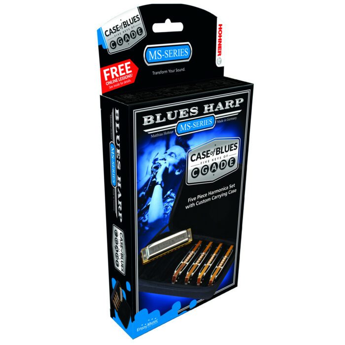 Hohner Blues Harp 5-Pack (C-, D-, E-, G-, A-major)
