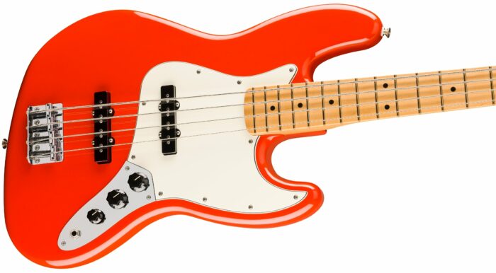 Fender Player II Jazz Bass Maple Fingerboard, Coral Red