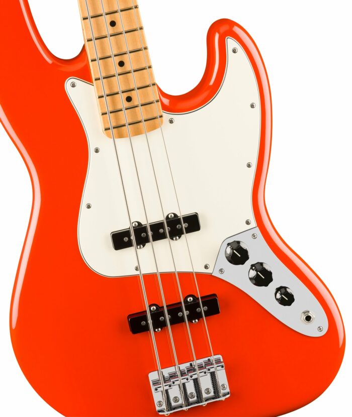 Fender Player II Jazz Bass Maple Fingerboard, Coral Red