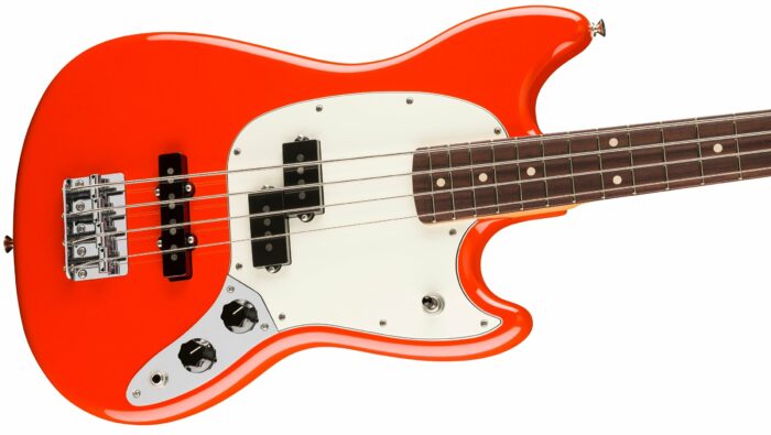 Fender Player II Mustang Bass PJ, Rosewood Fingerboard, Coral Red