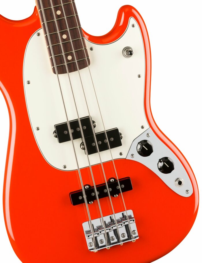 Fender Player II Mustang Bass PJ, Rosewood Fingerboard, Coral Red