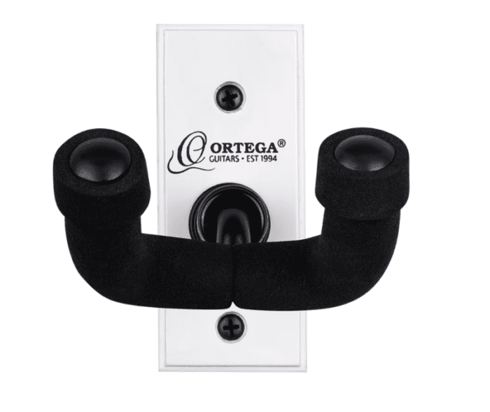 Ortega OGH-1WH Guitar Wall-hanger straight, White