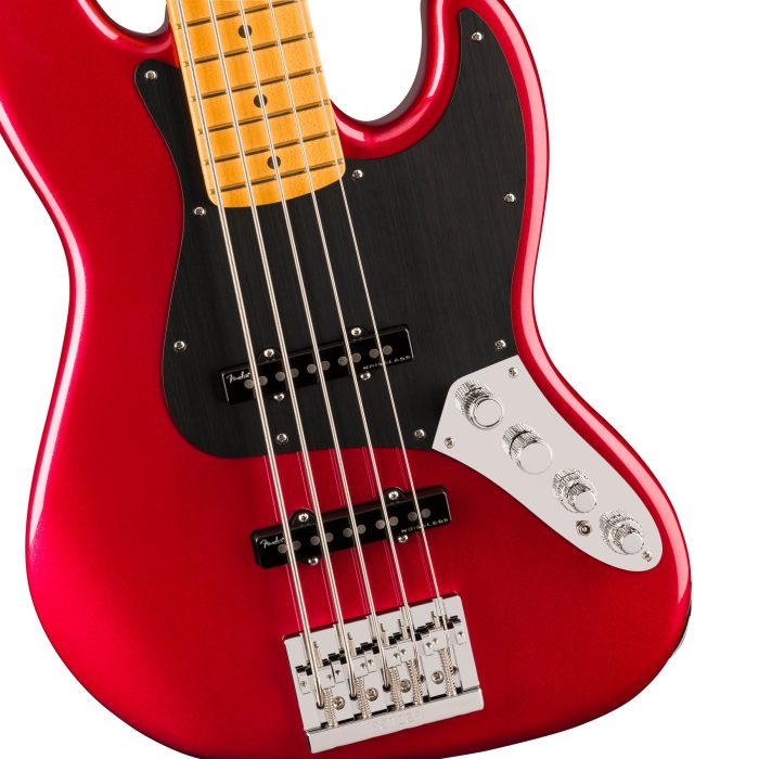 Fender American Ultra II Jazz Bass V, Maple Fingerboard, Sinister Red