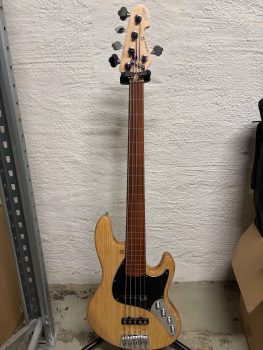 Sandberg TT5 Fretless lines PF Ash NatHG BKPG B-stock