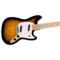 Squier Mustang, Maple Fingerboard, White Pickguard, 2-Color Sunburst