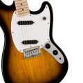 Squier Mustang, Maple Fingerboard, White Pickguard, 2-Color Sunburst