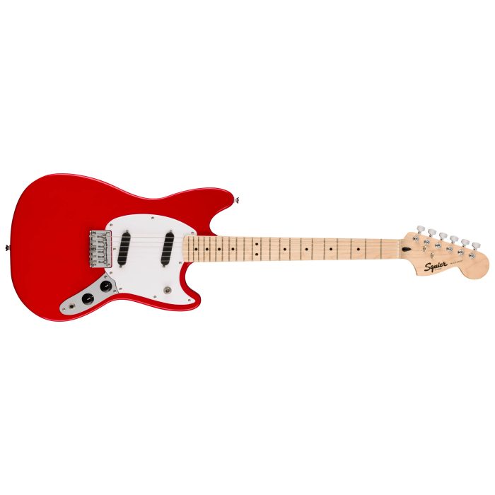 Squier Mustang, Maple Fingerboard, White Pickguard, Torino Red