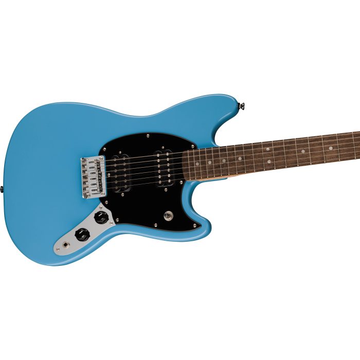 Squier Mustang HH, Laurel Fingerboard, Black Pickguard, California Blue