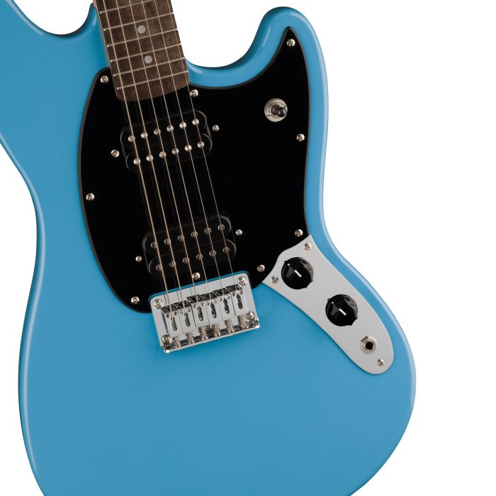 Squier Mustang HH, Laurel Fingerboard, Black Pickguard, California Blue