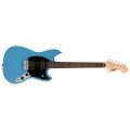 Squier Mustang HH, Laurel Fingerboard, Black Pickguard, California Blue