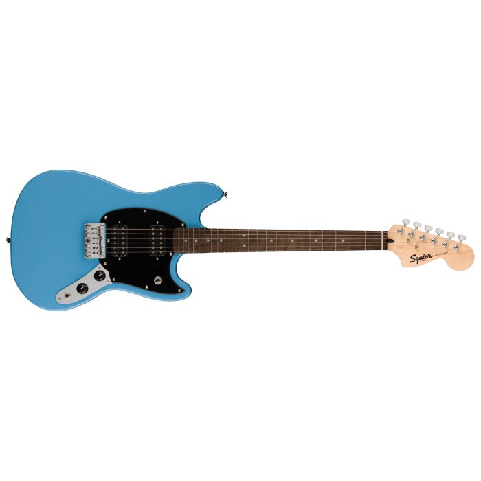 Squier Mustang HH, Laurel Fingerboard, Black Pickguard, California Blue