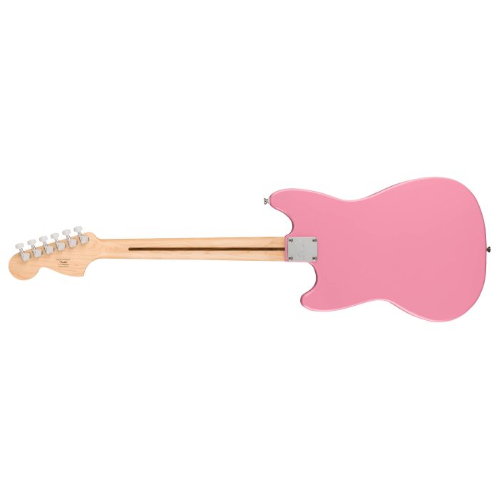 Squier Mustang HH, Maple Fingerboard, White Pickguard, Flash Pink