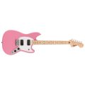 Squier Mustang HH, Maple Fingerboard, White Pickguard, Flash Pink