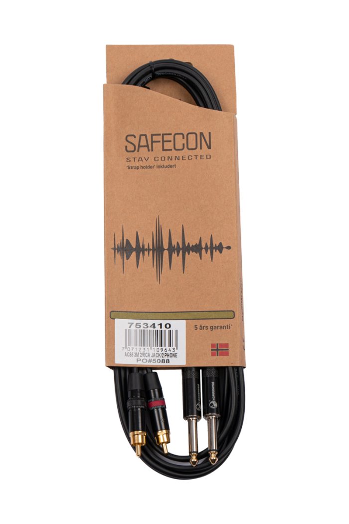 Safecon Ac65 3M  2 Jack/2 Phono