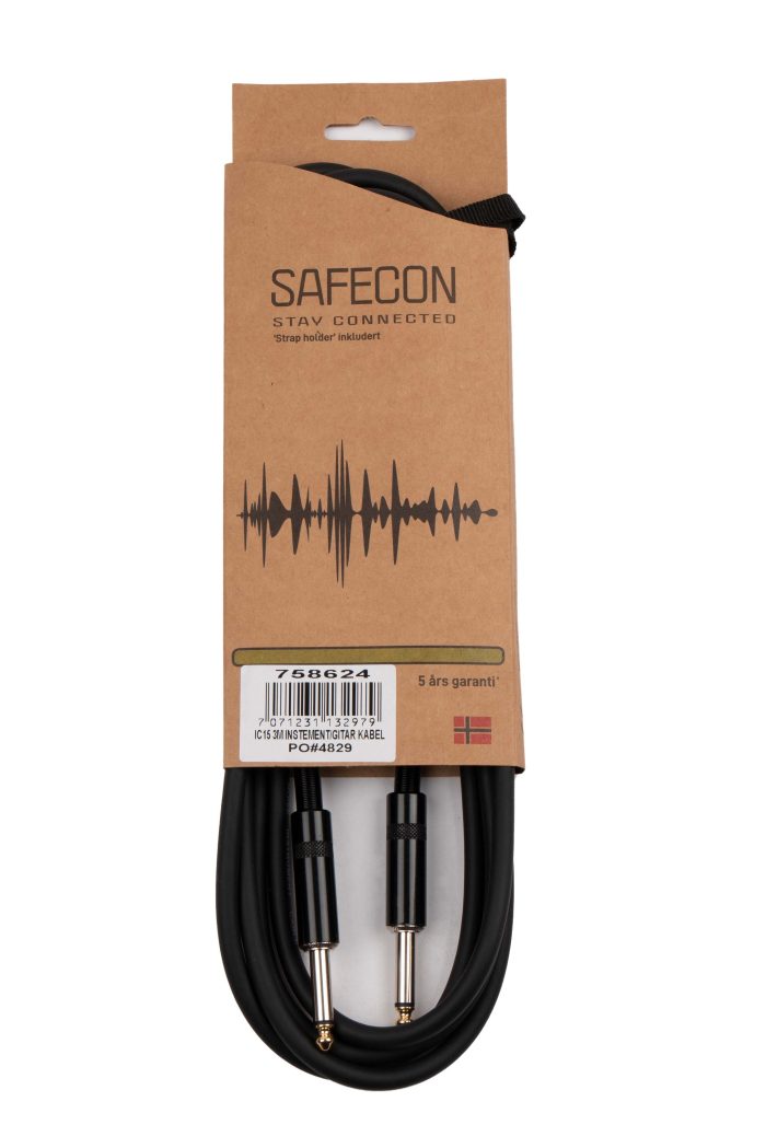 Safecon IC15 3M Instrument/Gitarrkabel