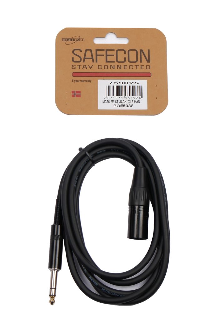 Safecon Mc75 2M Trs/Xlr Male