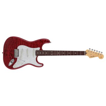 Fender 2024 Collection Made in Japan Hybrid II Stratocaster, Rosewood Fingerboard, Quilt Red Beryl