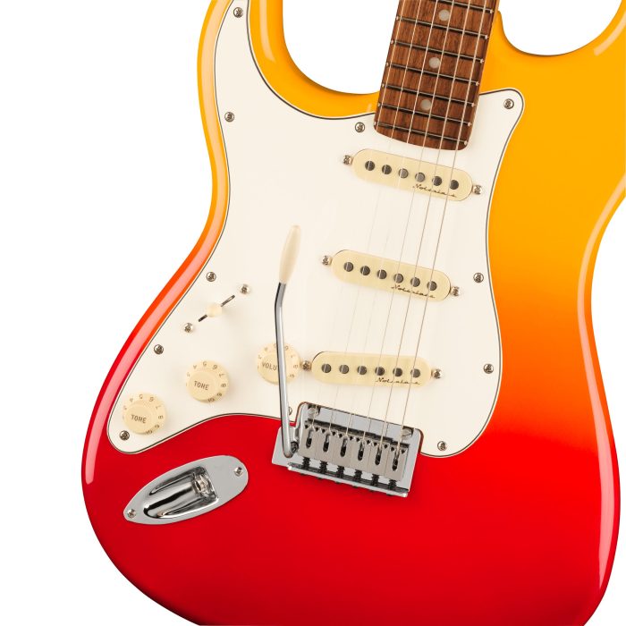 Fender Player Plus Stratocaster, Left-Hand, Pau Ferro Fingerboard, Tequila Sunrise