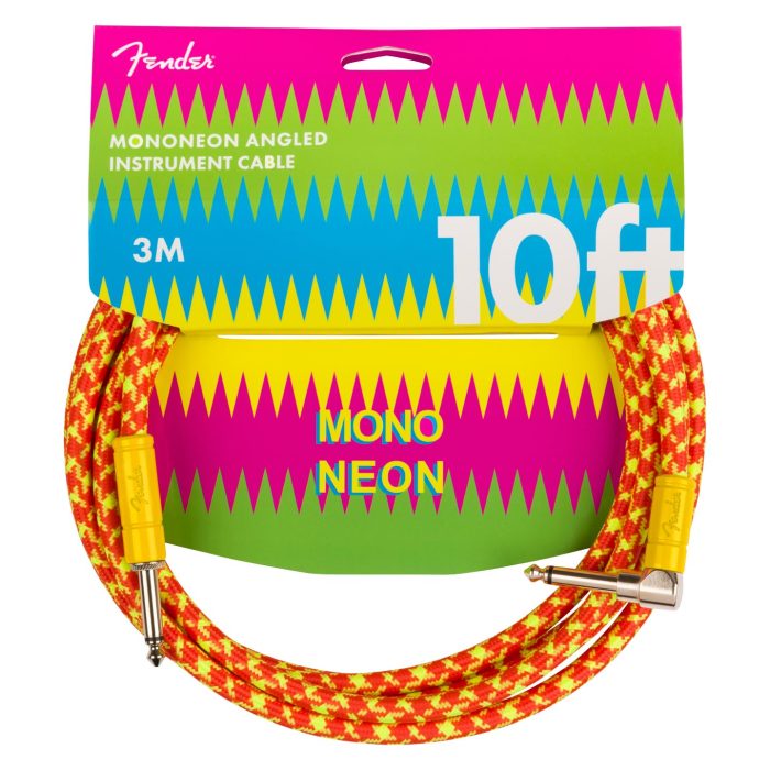 Fender MonoNeon Instrument Cable, 10', Orange