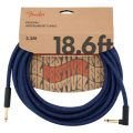 Fender 18.6' Angled Festival Instrument Cable, Pure Hemp, Blue Dream