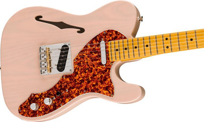 Fender American Professional II Telecaster Thinline, Maple Fingerboard, Transparent Shell Pink