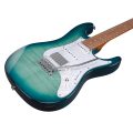 Ibanez AZ22S1F-TXB AZ Standard, Transparent Turquoise Burst