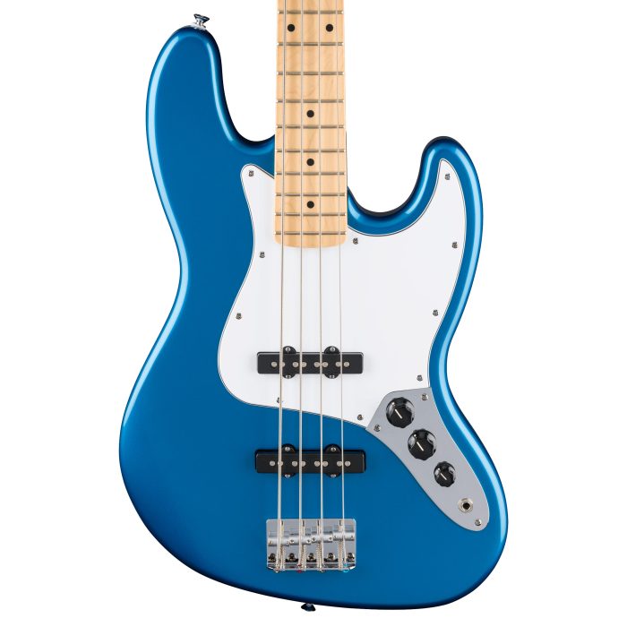 Fender Standard Jazz Bass, Maple Fingerboard, White Pickguard, Aqua Marine Metallic