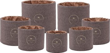 Meinl CSBPSSET2 Crystal Singing Bowl Sleeve Set, Brown