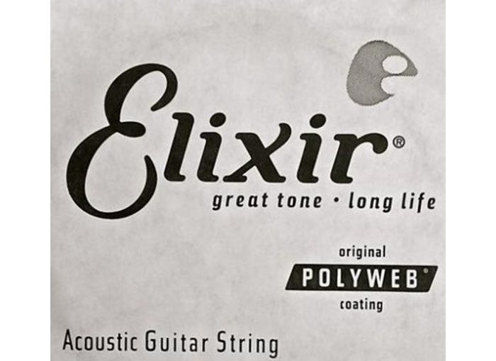 Elixir 13152 Acoustic 80/20 Bronze With Polyweb Single .052