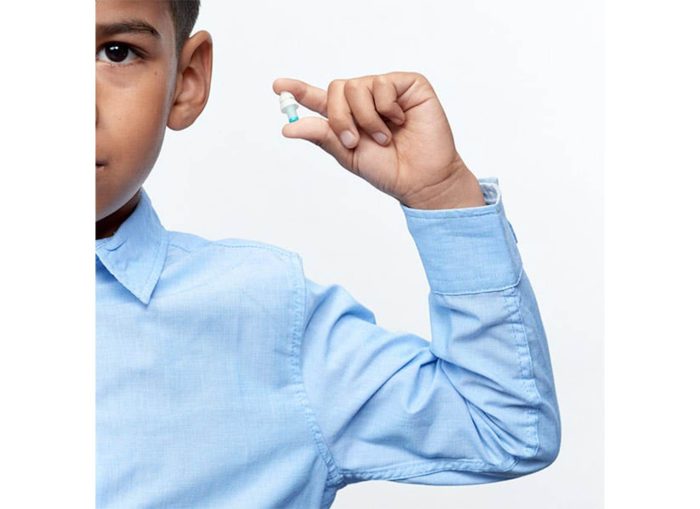 Alpine Pluggies Kids - Öronproppar för barn, 2 filter, vita, 1 par